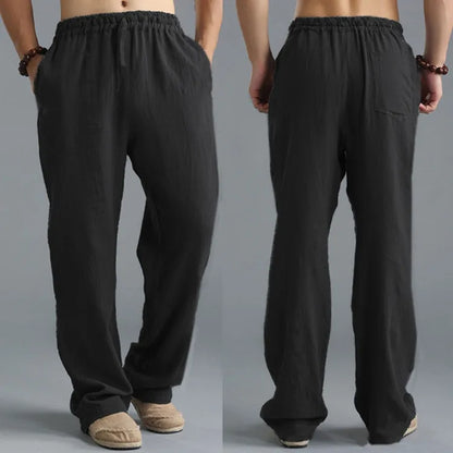 Pants casual Cotton and linen