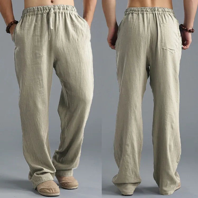 Pants casual Cotton and linen