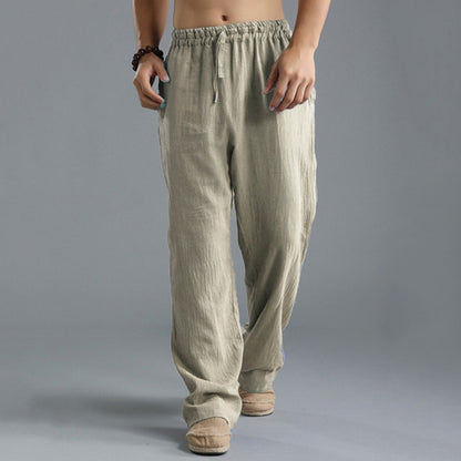 Pants casual Cotton and linen