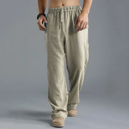 Pants casual Cotton and linen