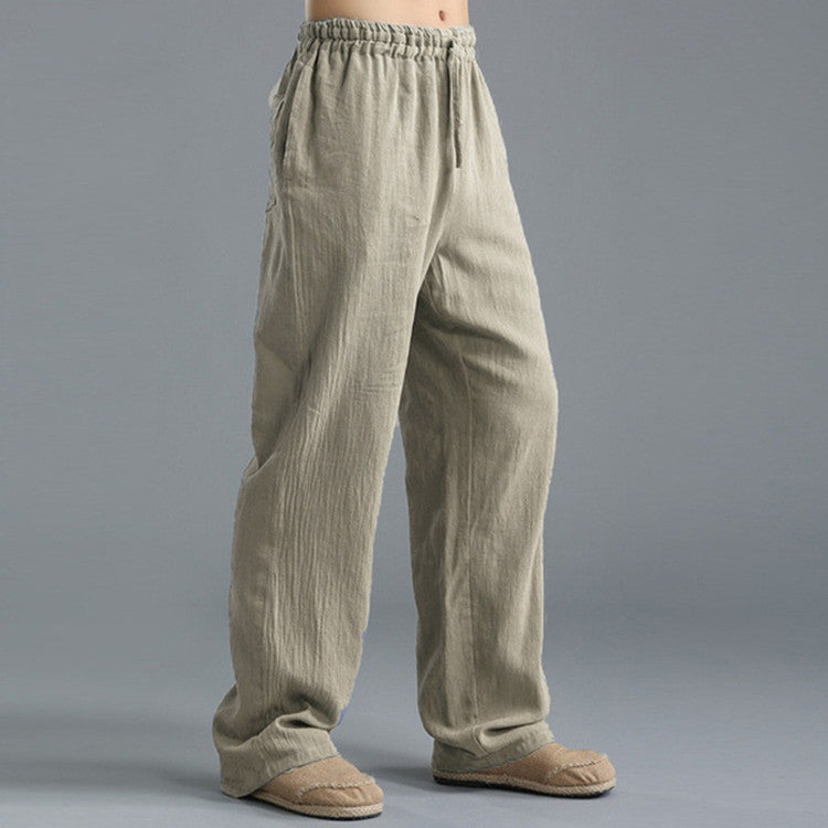 Pants casual Cotton and linen