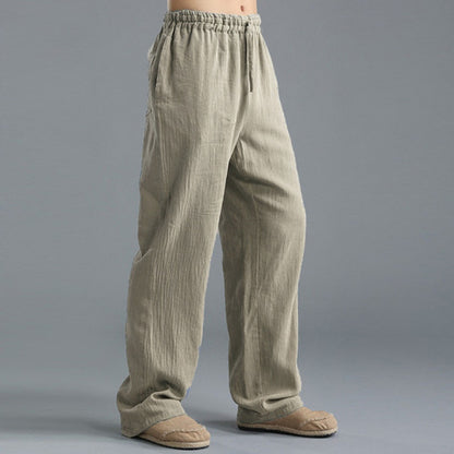 Pants casual Cotton and linen