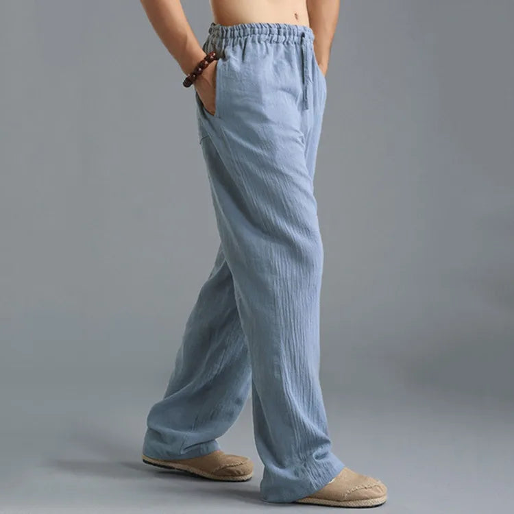 Pants casual Cotton and linen