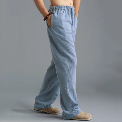 Pants casual Cotton and linen