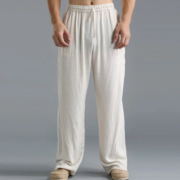 Pants casual Cotton and linen