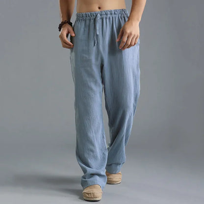 Pants casual Cotton and linen