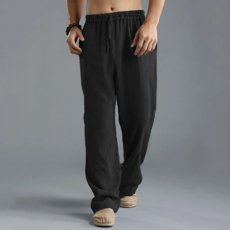 Pants casual Cotton and linen