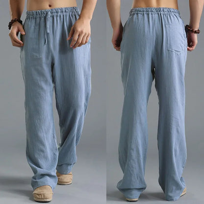 Pants casual Cotton and linen