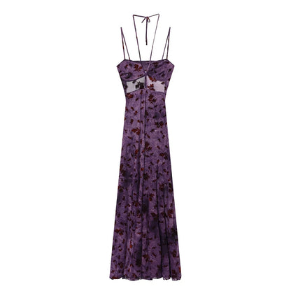 Elegant purple dress