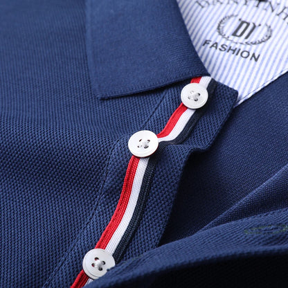 Polo de manga larga de algodón de seda