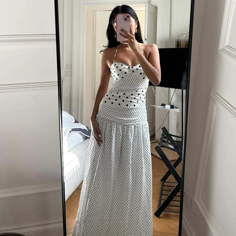 Vestido dulzura elegante lunares
