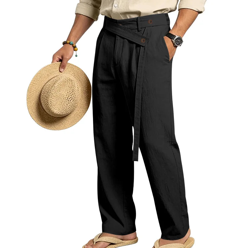 Linen Trousers, Naples Italian Style