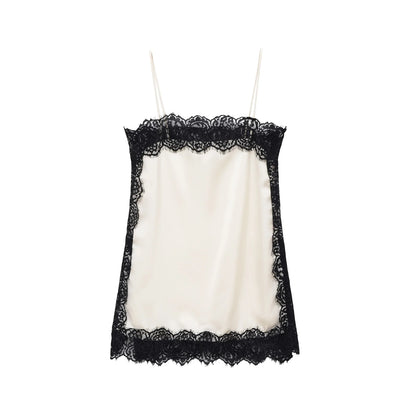 Sexy lace-textured satin tops