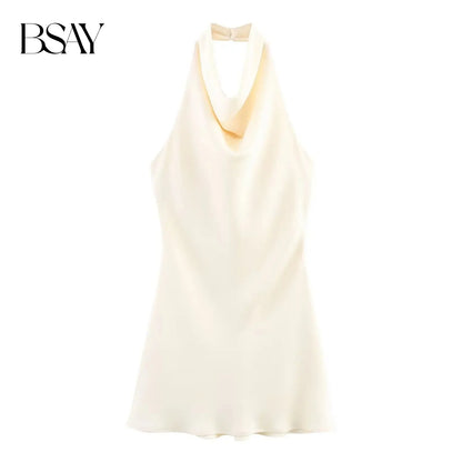 satin textured dress