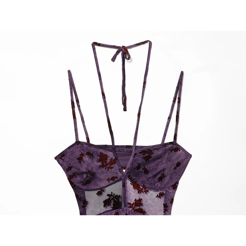 Elegant purple dress