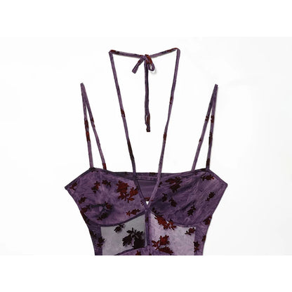 Elegant purple dress
