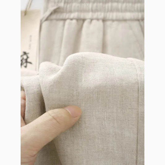 Pantalones de Lino Estilo Chino