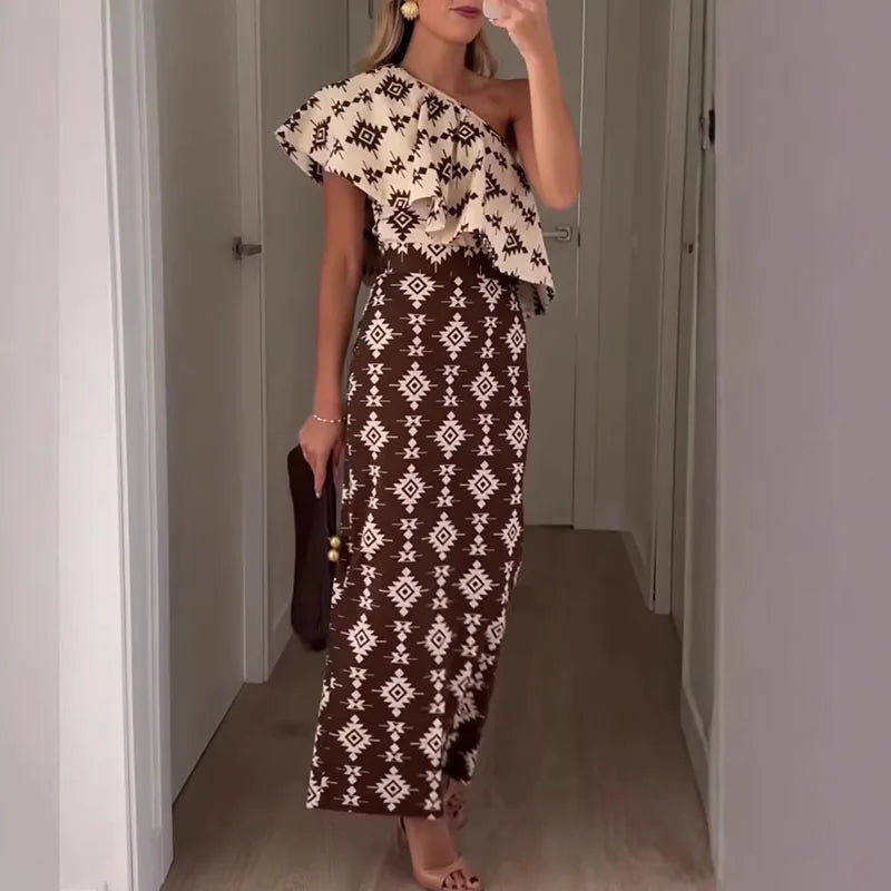 Vestido elegante dos colores extravagante