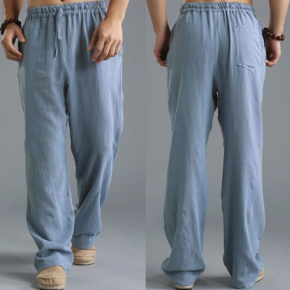 Pants casual Cotton and linen