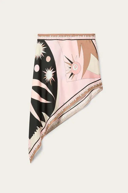 Halter Printed Miniskirt Sets Sexy Sleeveless Top