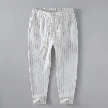 Breathable Linen and Cotton Casual Style Pants