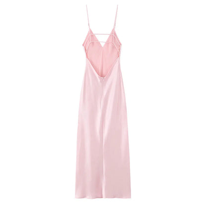 Elegant sexy satin dress