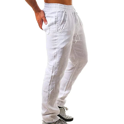 Linen and cotton trousers