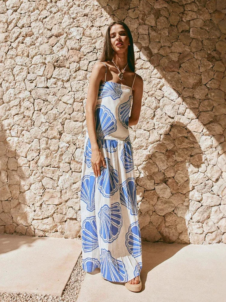 Vestido largo elegante verano