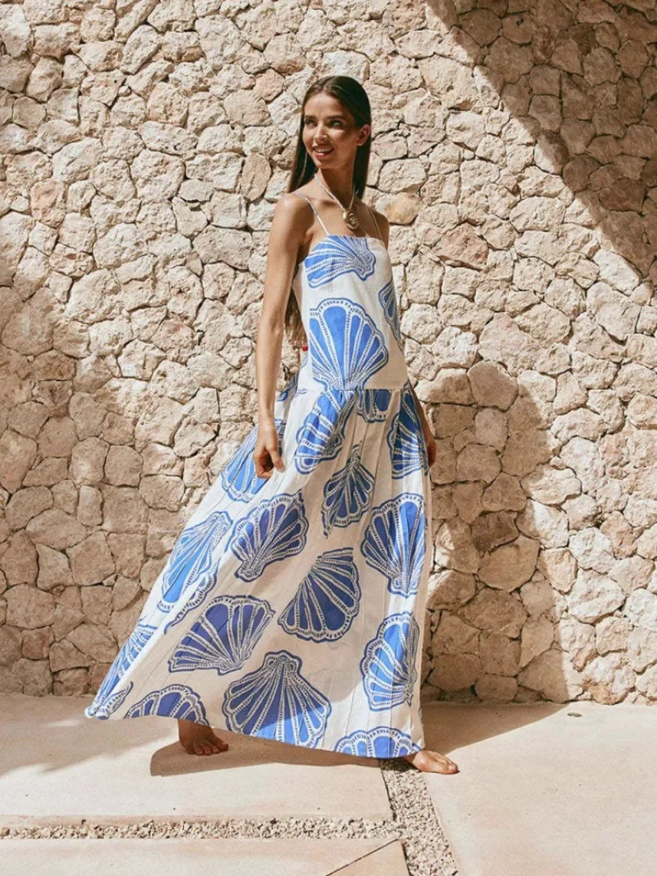 Vestido largo elegante verano