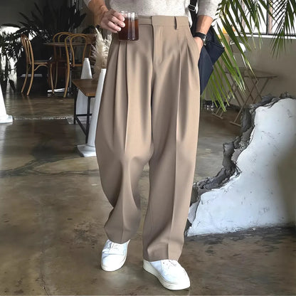 Pantalones Holgados de Corte Recto