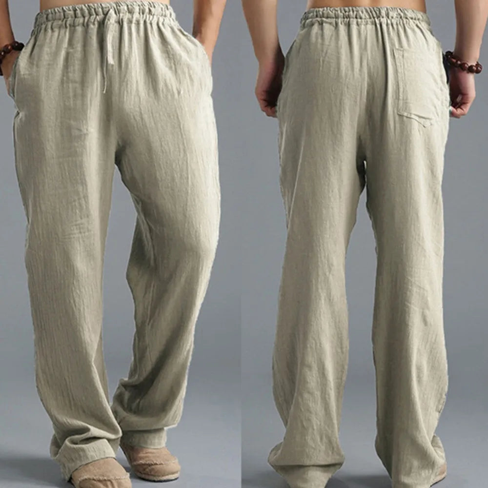 Pants casual Cotton and linen