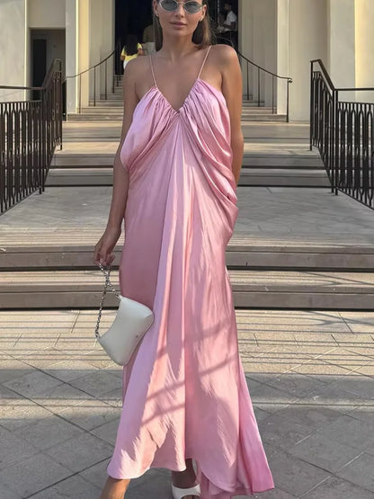 Elegant long cocktail dress