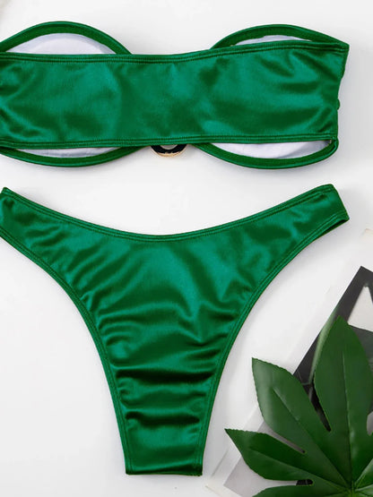 Bikini sin tirantes sexy vacacione