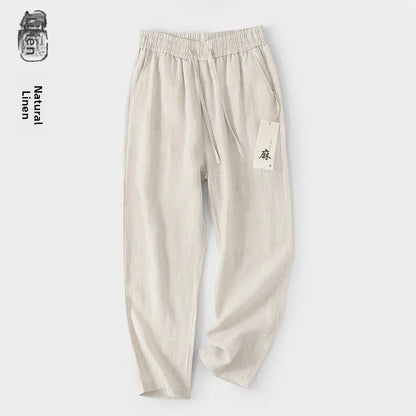 Chino-Style Linen Pants