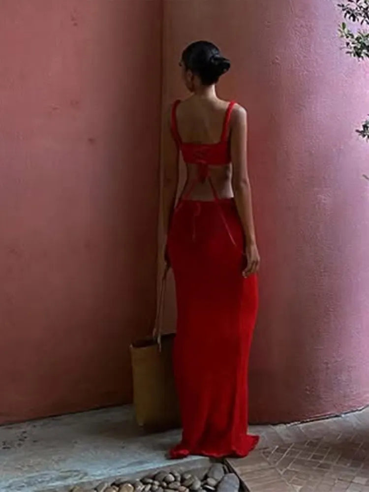 Informal two-piece knit set