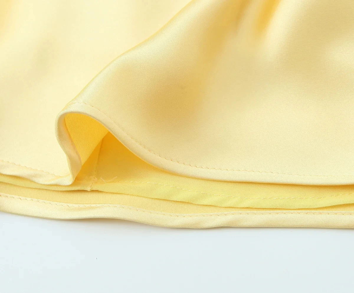 Elegant sexy satin dress
