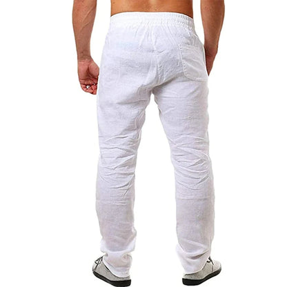 Linen and cotton trousers