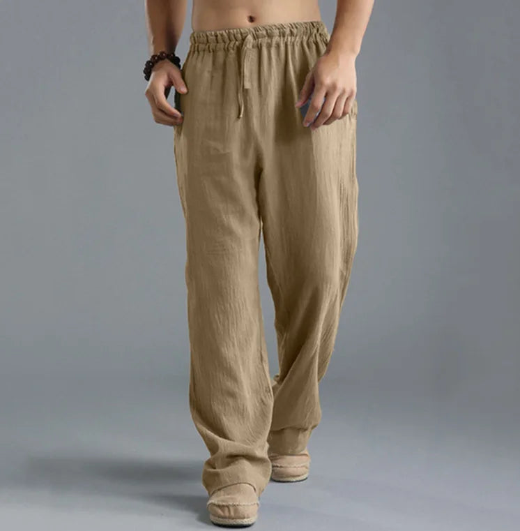 Pants casual Cotton and linen