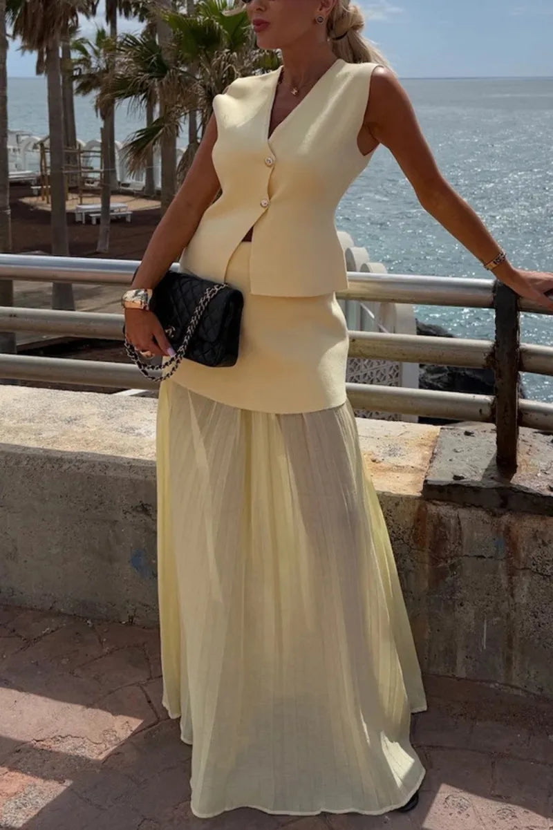 Two-piece summer vacation set