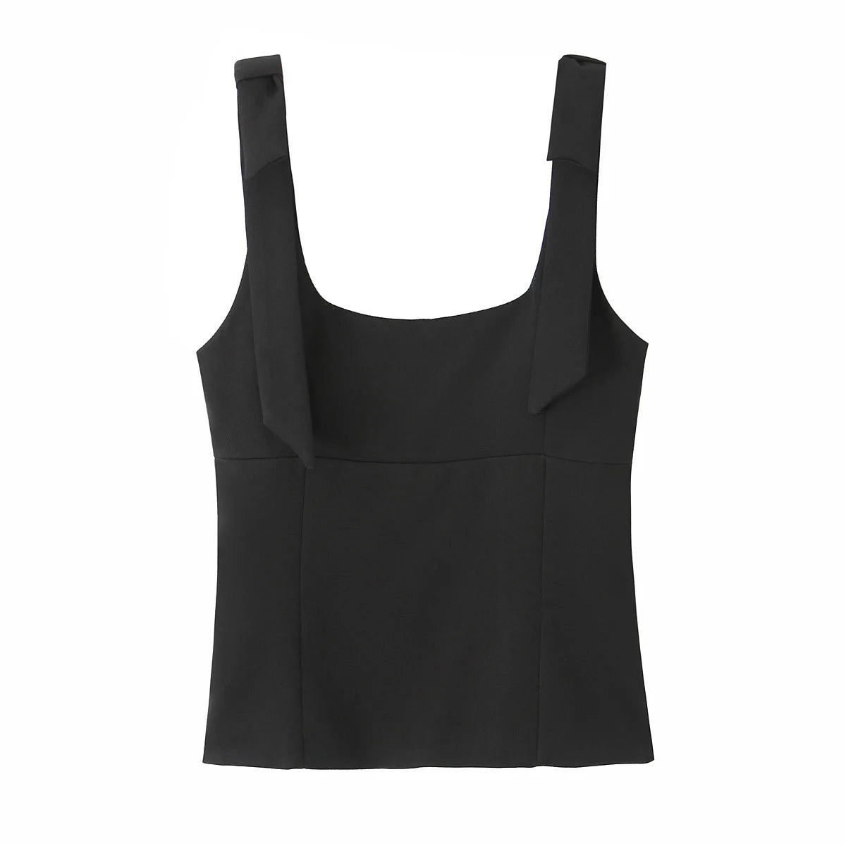 Tops Mujer verano Sexy sin mangas arco cuello cuadrado