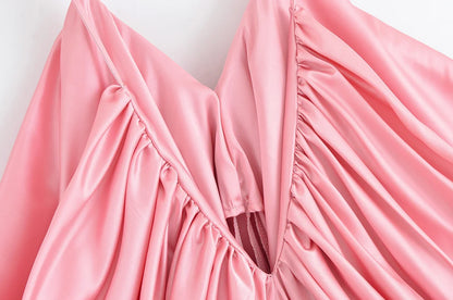Elegant long cocktail dress