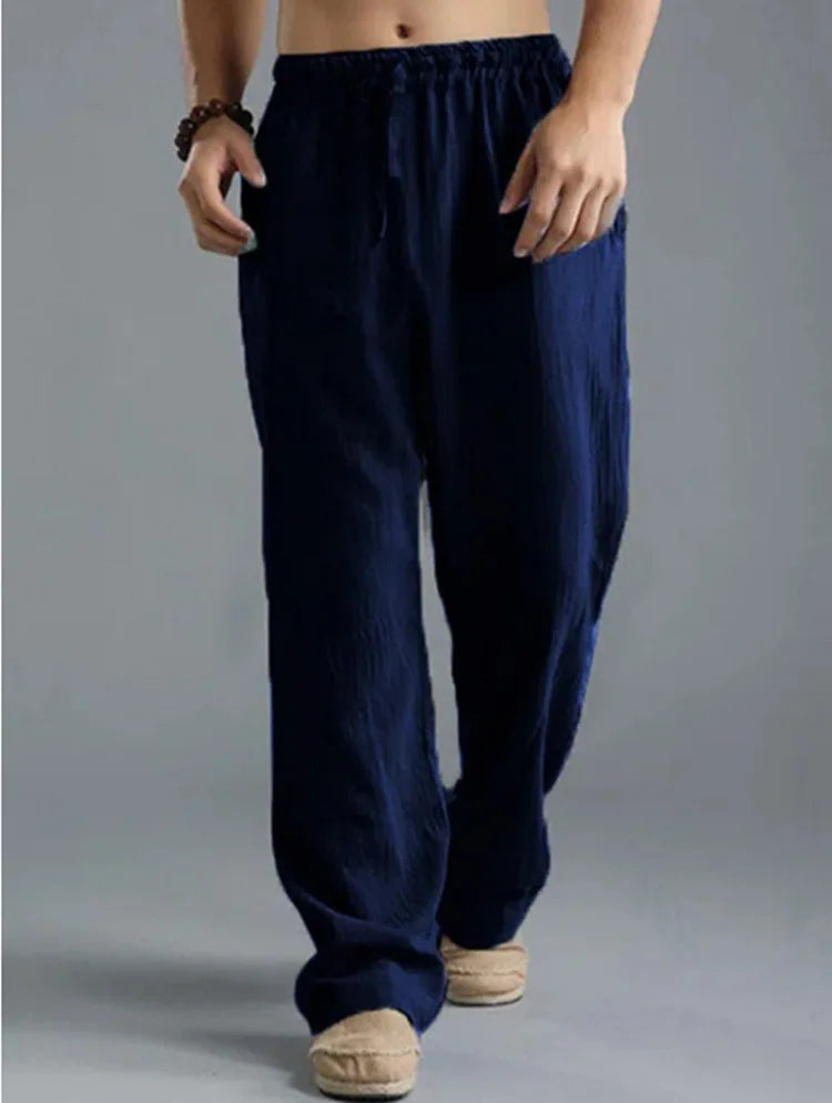 Pants casual Cotton and linen