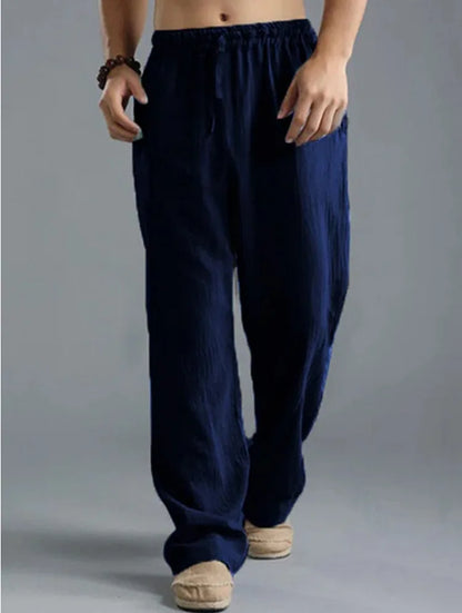 Pants casual Cotton and linen