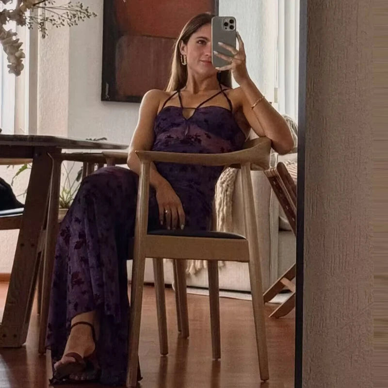 Discreet elegant floral dress