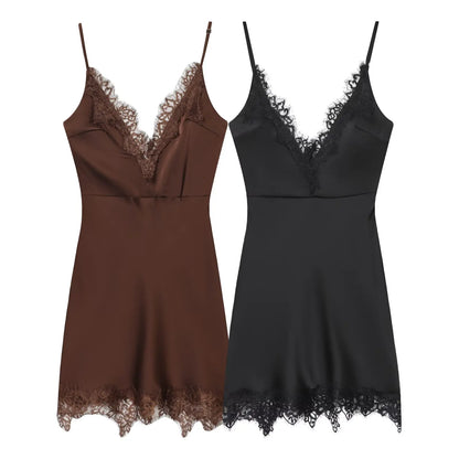 Stylish and sexy fashionable slip dress
