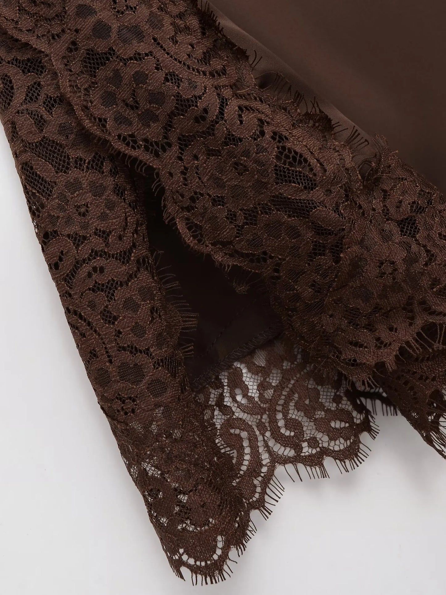 Sexy lace-textured satin tops