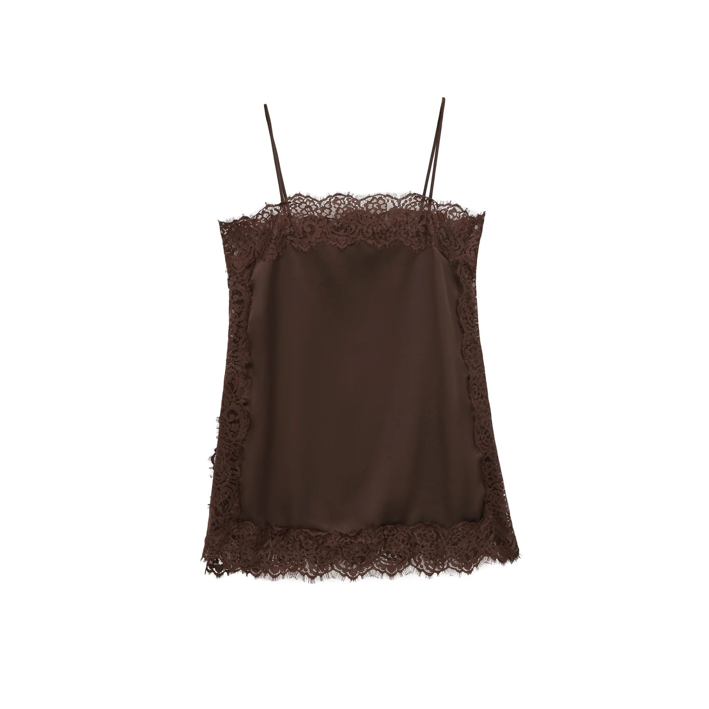 Tops de encaje ajustados a la moda