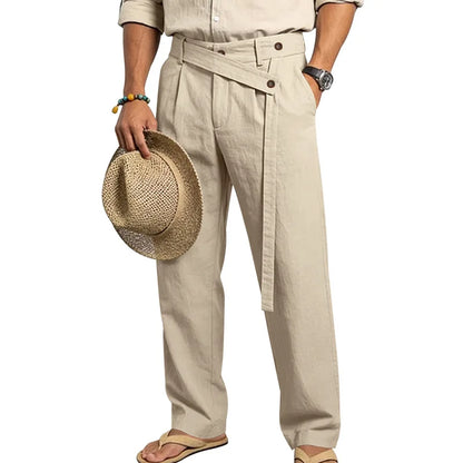 Linen Trousers, Naples Italian Style