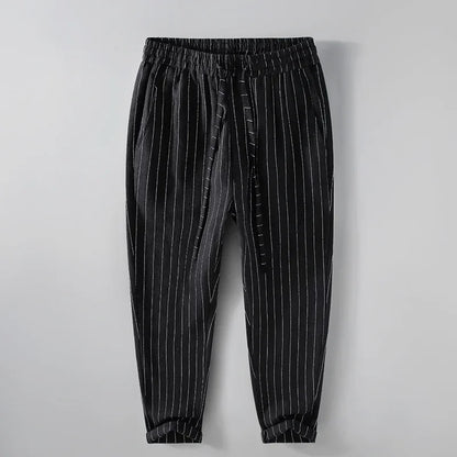 Breathable Linen and Cotton Casual Style Pants