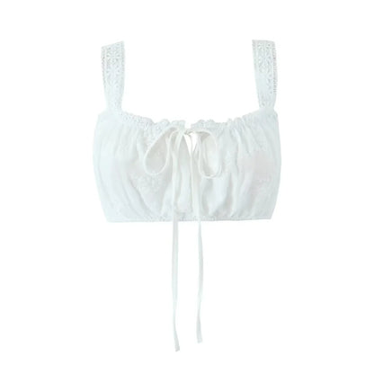 2-piece white spring outfit for women, sexy cotton matching set, lace skirt set, summer beach vacation dress, female outfit 2025